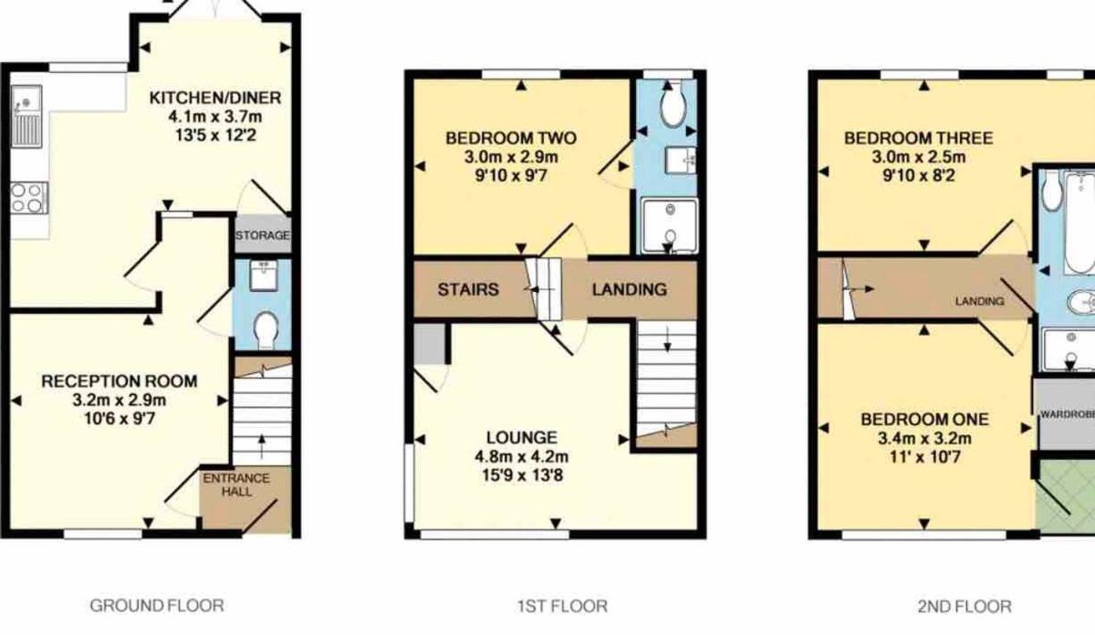 Comfortable 3-Storey House With Free Car Parking Manchester Exterior foto
